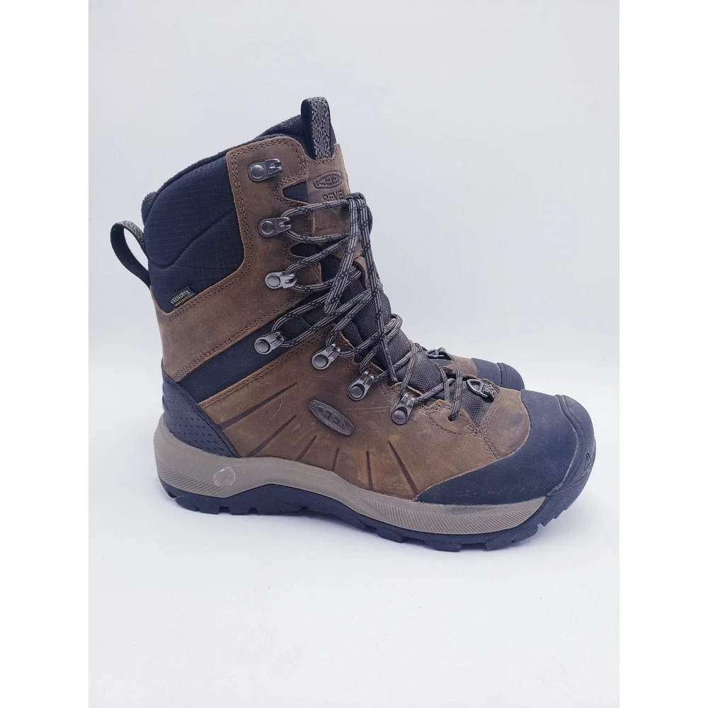 KEEN Revel IV High Polar Boots Brown Waterproof Insulated Mens Size 8